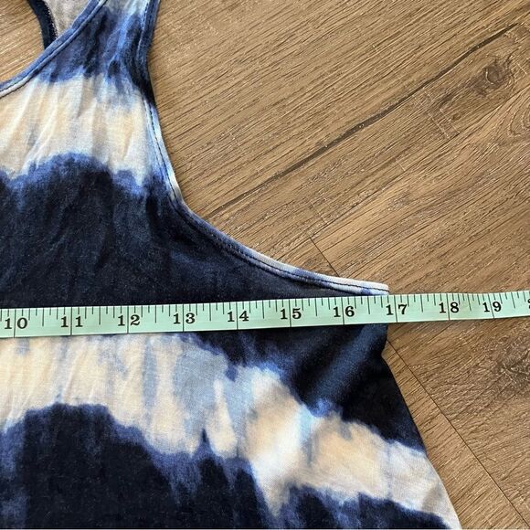 Billabong Tie Dye Blue & White Stripe Tank M EUC - Picture 7 of 9